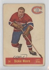 1957-58 Parkhurst Dickie Moore #14 HOF 0mx5