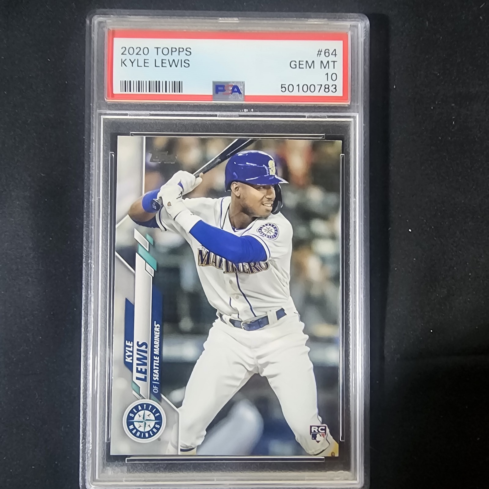 2020 Topps #64 Kyle Lewis PSA 10