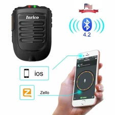 Inrico B02 Bluetooth Wireless Microphone Zello PTT for IOS  and Android Phone