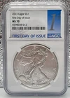 New Listing2023-W $1 American Silver Eagle NGC MS70 First Day Issue - Perfect Coin