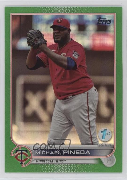 2022 Topps Series 1 1st Edition Green 25/150 Michael Pineda #189 5i1