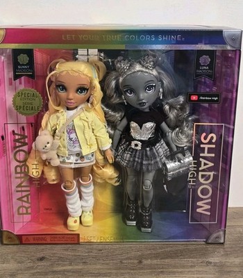 Rainbow High & Shadow High Special Edition Sunny & Luna Madison Twins 2 Pk Dolls