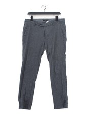 Ted Baker Men's Trousers W 34 in Blue Cotton with Elastane Chino