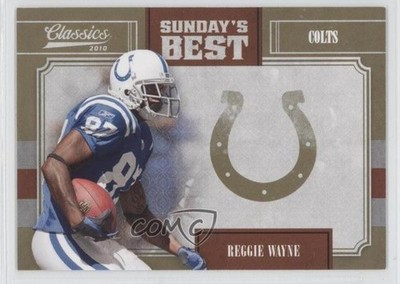 2010 Panini Classics Sunday's Best Gold 21/100 Reggie Wayne #21 0f8