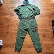 Polo Ralph Lauren Hybrid Double Knit Set Hoodie  Joggers Army Green Men  s Sz L