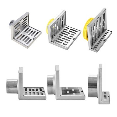 L-Shaped Floor Drain in Hotel Bathroom Side Row Balcony Corner Floor Drain