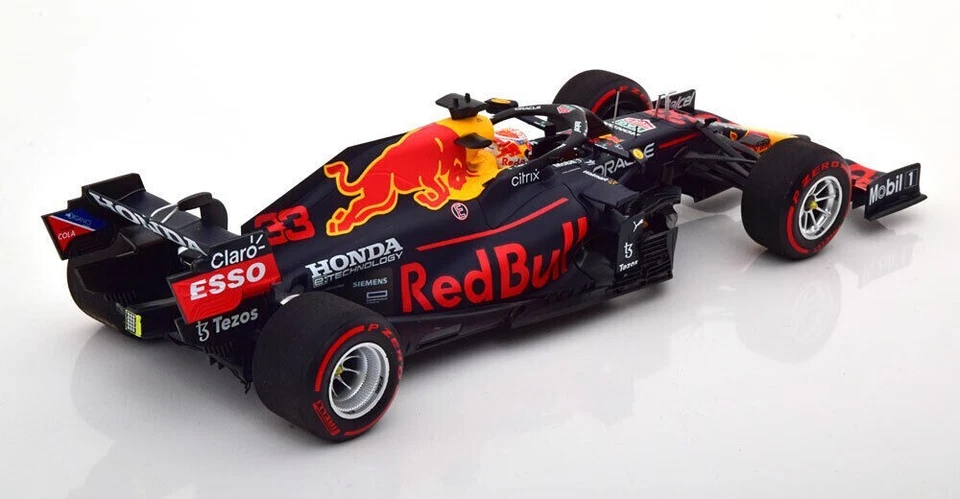 MODELLINO AUTO 1:18 F1 MINICHAMPS RED BULL RB16B VERSTAPPEN WINNER DUTCH GP 2021 - Immagine 4 di 4