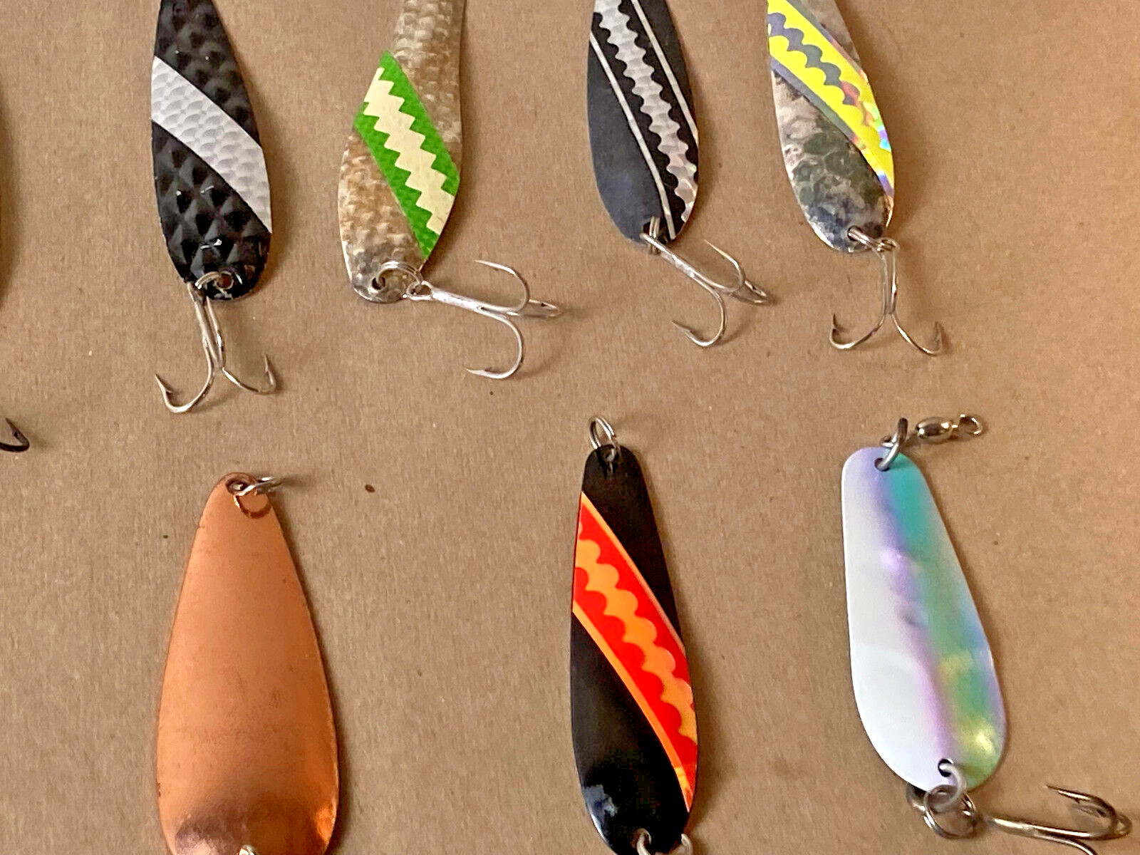 (LOT OF 20) Trolling Spoons ~ 2" to 4.5" - Salmon Trout Walleye - Image 3