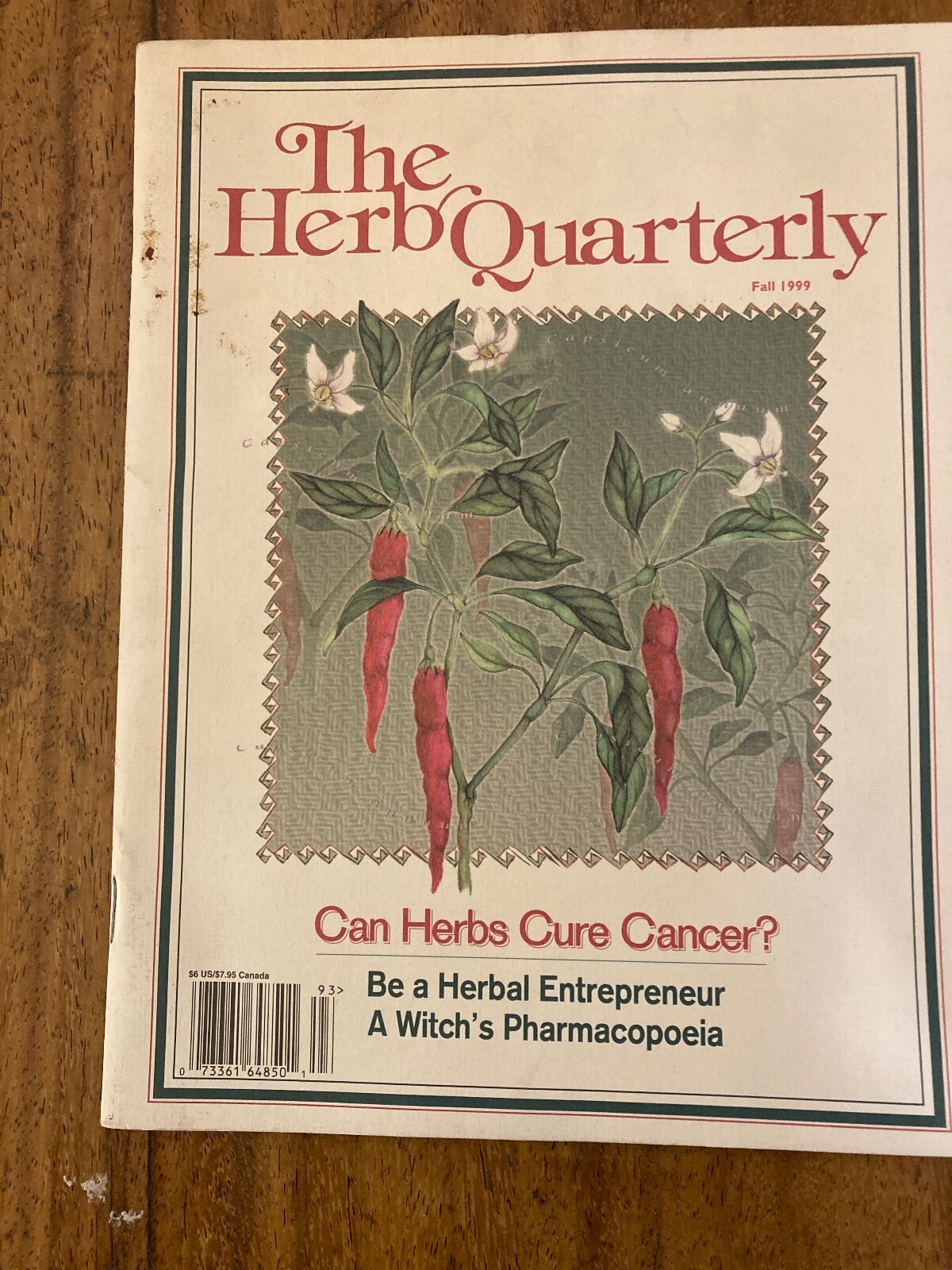 Vintage Fall 1999 The Herb Quarterly Magazine eBay