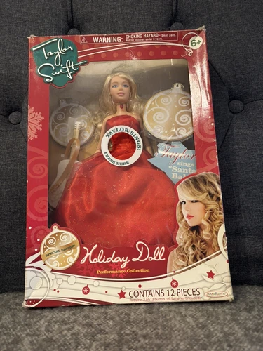 NIB Taylor Swift Special Edition Holiday Doll Sings Santa Baby Guitar