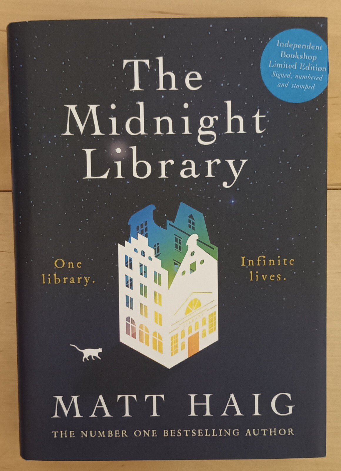 The Midnight Library Matt Haig - SIGNED NUMBERED 400/1000 INDIE BOOKSHOP EDN