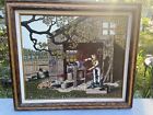 Vintage H Hargrove 720/750 Serigraph Painting Cider Maker Southern Cur Dog