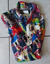 Vintage Multicolor Native American/Western Print Button-Up Shirt