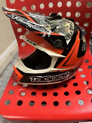 Bell Moto 9 Carbon Flex Orange Camo Tagger Designs Motocross