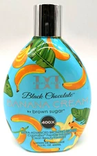 Brown Sugar Double Dark Black Chocolate Banana Cream 400X Tanning Lotion 13.5 oz