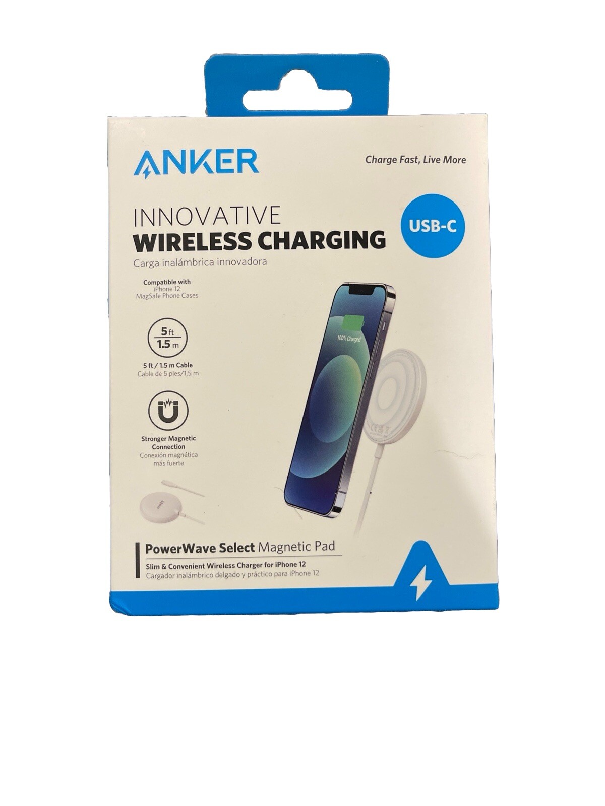Anker Fast Wireless Charging Pad for iPhone 12 with USB-C Free Shipping  