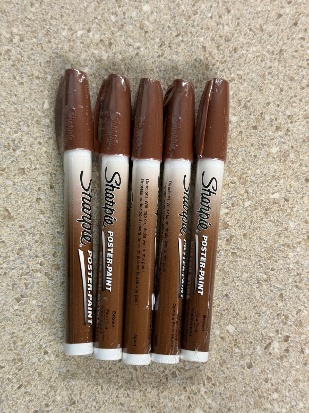 Lot of 5 Sharpie Water-Based Poster Paint Marker Fine Point 