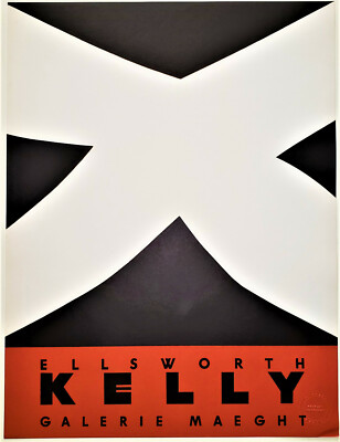 ELLSWORTH KELLY Original LITHOGRAPH Galerie Maeght MOURLOT Paris