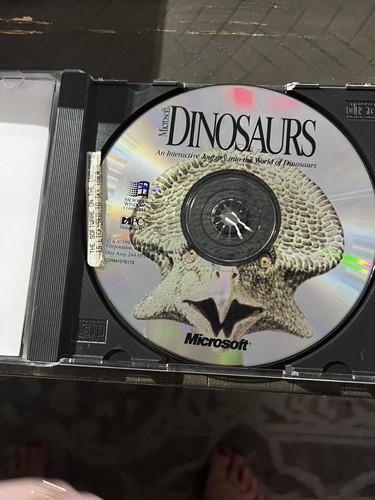Microsoft Dinosaurs CD-ROM (PC, 1993) Prehistoric Learning Educational Software - Picture 2 of 3