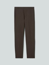 NEW Eileen Fisher Stretch Crepe Slim Ankle Pants in ESPRESSO - Size 2X P3771