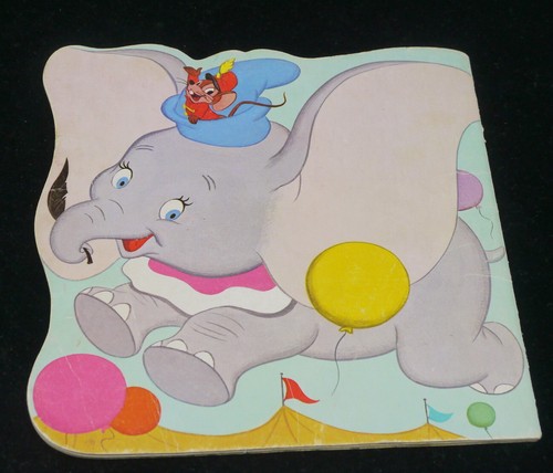 WALT DISNEY'S DUMBO, 1972 SB GOLDEN SHAPE BOOK, ILLUSTRATED, DISNEYANA - Picture 2 of 5