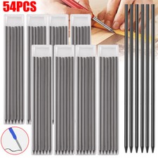 54x Tracer Pencil Refills Scriber Deep Hole Pen Lead Solid Carpenter Set 2.8mm