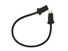 Vacuum Cleaner Hose Cord, Pig Tail 19" Black Male to Female Universal Flex Tech