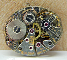 Vintage Bulova 5AC 17 jewel ladies wrist watch movement with dial and hands