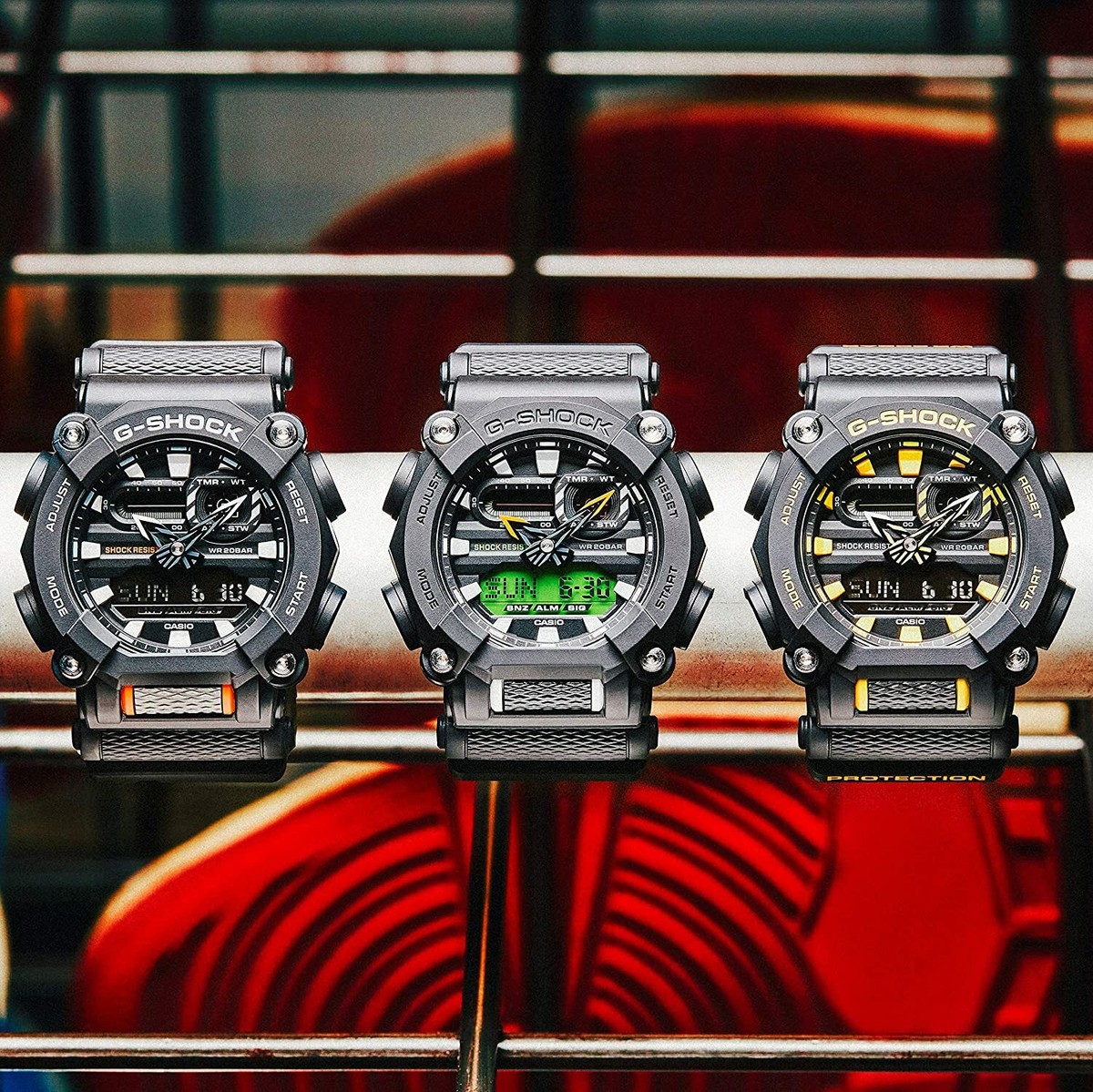 Casio Watch G-Shock GA-900A-1A9JF Men's Yellow from JAPAN by FedEx