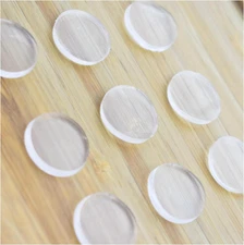 Extremely Soft Clear Glass Table Top anti Slip Bumper Pads Non-Adhesive Rubber S