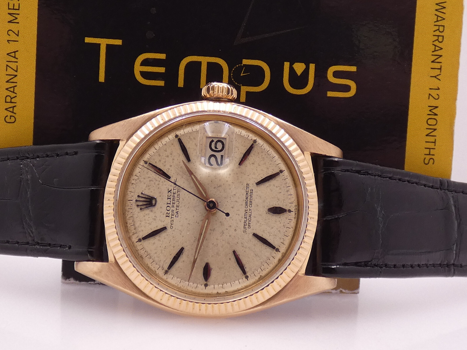 ROLEX DATEJUST 1601 18Kt ROSE GOLD