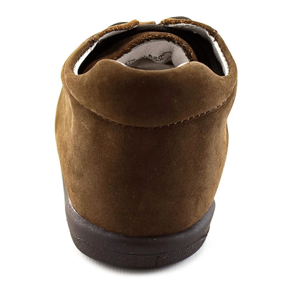Zapatos Niños Marrón Nubuck Encaje Flexible Zapatos para Caminar Niños Talla 5 1/2 M Foto 4 de 4