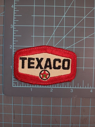 Vintage Texaco Oil Gas Patch 2"x3" - Shirt or Hat Sew-on Patch - Cool!