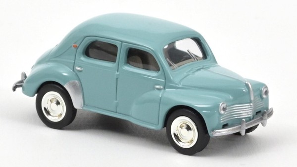 Norev 1/64 Epoche Renault 4CV 1952 Blau Modellbau Statisches Modell Diecast-image