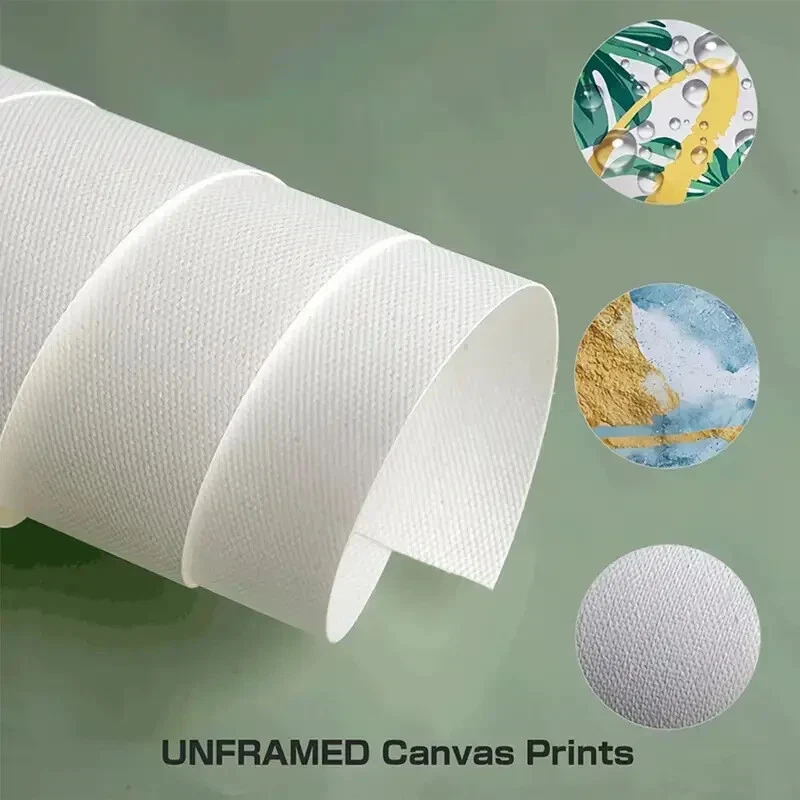 Panoramic Ocean Island with Leaping Dolphins Canvas Print Wall Art Home Decor - Image 3 of 4