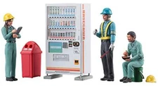 WM06 HASEGAWA Construction Worker Break SET & Accessories 1/35 Plastic model