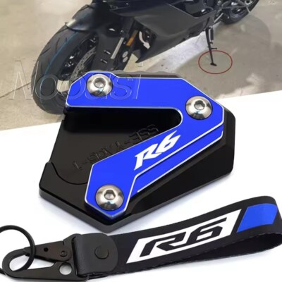For YAMAHA YZF R6 YZF-R6 2010-23 Kickstand Foot Side Stand Enlarger Pad ...