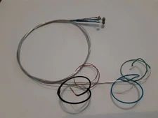 2X VIOLIN STRINGS 4/4 Set E,A,D,G GERMAN SILVER WOUND BALL ENDS-TAKEN OFF NEW  