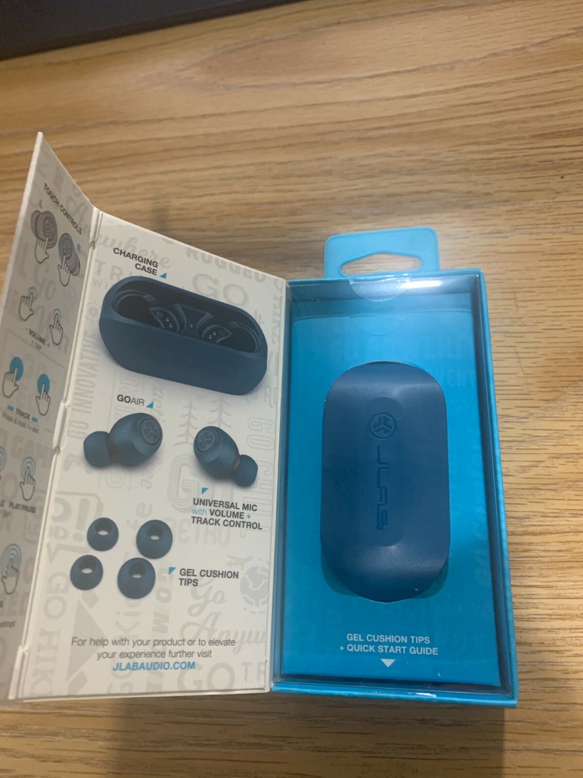 JLAB GOAIR TRUE WIRELESS Signature Earbuds Bluetooth/Charging Case - Blue