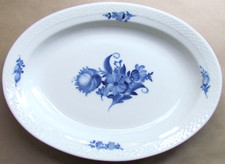 ROYAL COPENHAGEN BLUE FLOWERS BRAIDED 13½" OVAL PLATTER (10182)