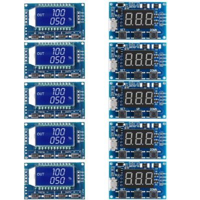 5x Adjustable PWM Pulse Frequency Duty Cycle Square Wave Signal Generator Module