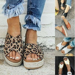 Ladies-Wedge-Flatform-Espadrille-Sandals-Fashion-Beach-Shoes-Flip-Flops-Slipper