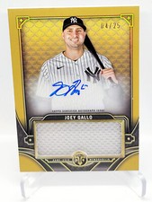 2022 Topps Triple Threads Joey Gallo #ASJR-JG GOLD Patch Auto /25 Yankees SP