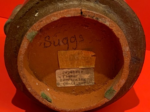 Vintage Suggs American Pottery Japanese Ikebana Flower Arranging Container - Picture 6 of 7