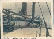 1927 P&O SS Moldavia Deck Australia Chefalo magic Tr 4x3" Orig photo