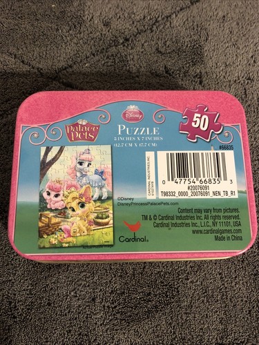 Jigsaw Mini Puzzle In Tin Palace Pet 50 Piece New - Picture 2 of 2