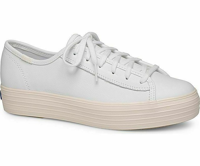keds leather white shoes
