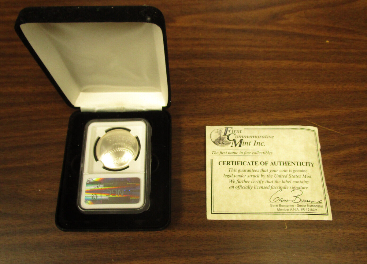 2014-P NGC MS70 75th Anniversary Baseball MLB Players $1 2014-P NGC MS70 75th Anniversary Baseball MLB Players $1