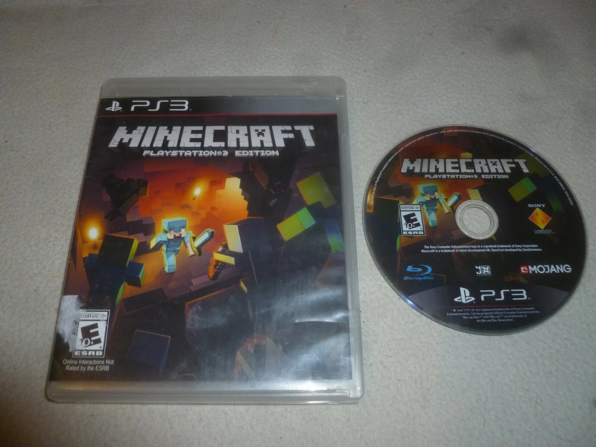 PS3 Minecraft Playstation 3 Edition Video Game Disc by Mojang