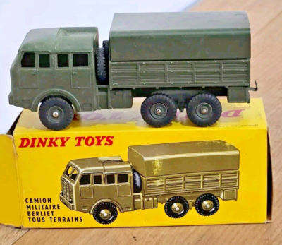 Miniature Dinky Toys – Camion Tous Terrains Berliet (Véhicule Militaire, état Correct)